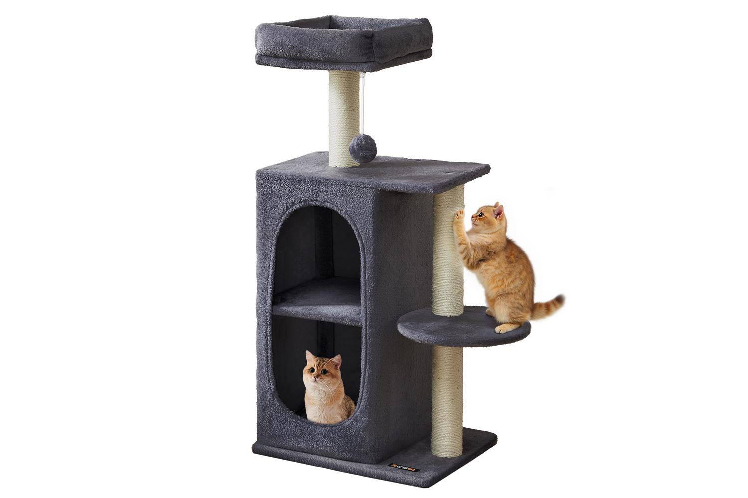 Cat Tree | Cat Furniture | Plush, Particle Board, Sisal | 101 Cm