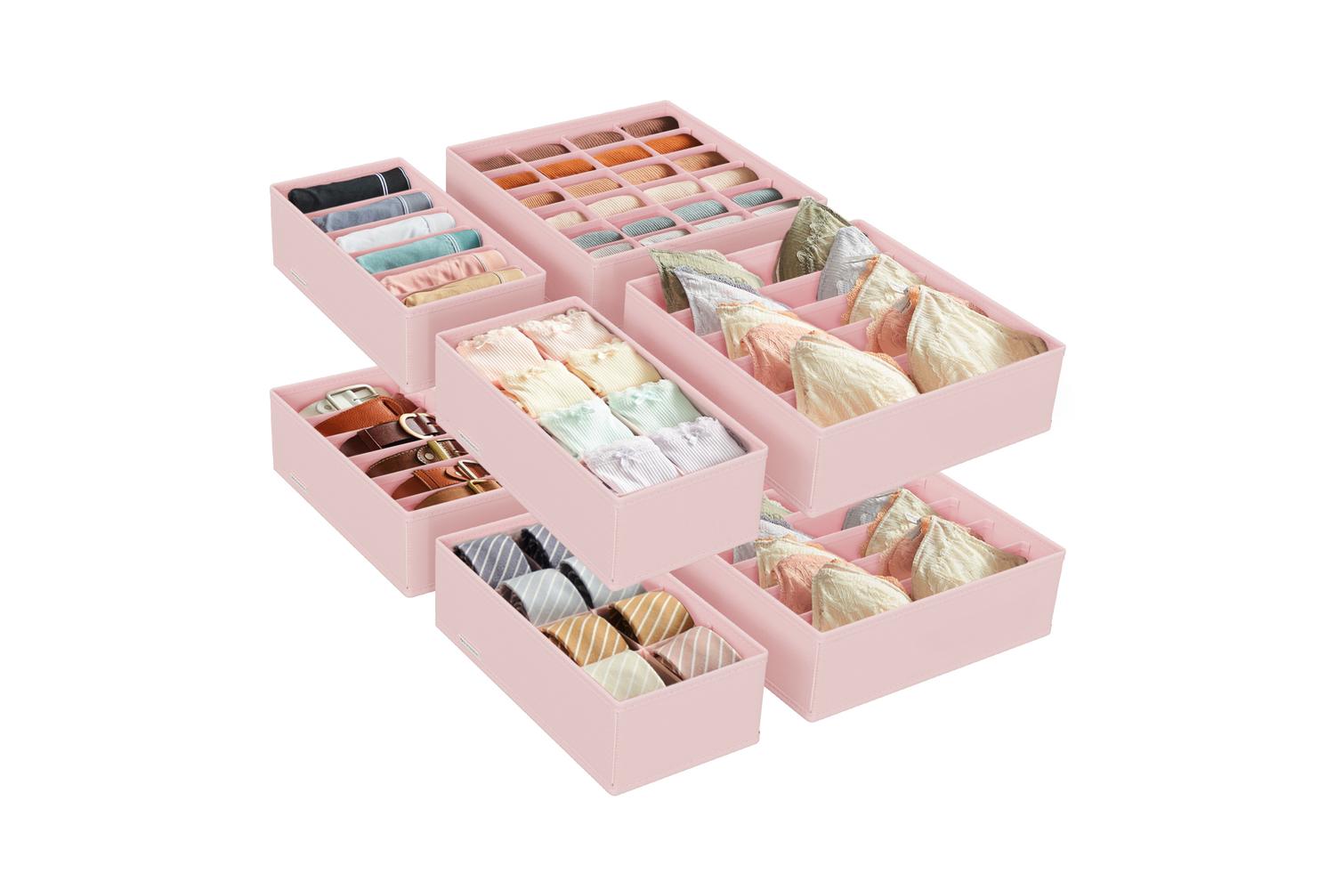 Flatbox Storage Box Set | Non-woven Fabric | Pink