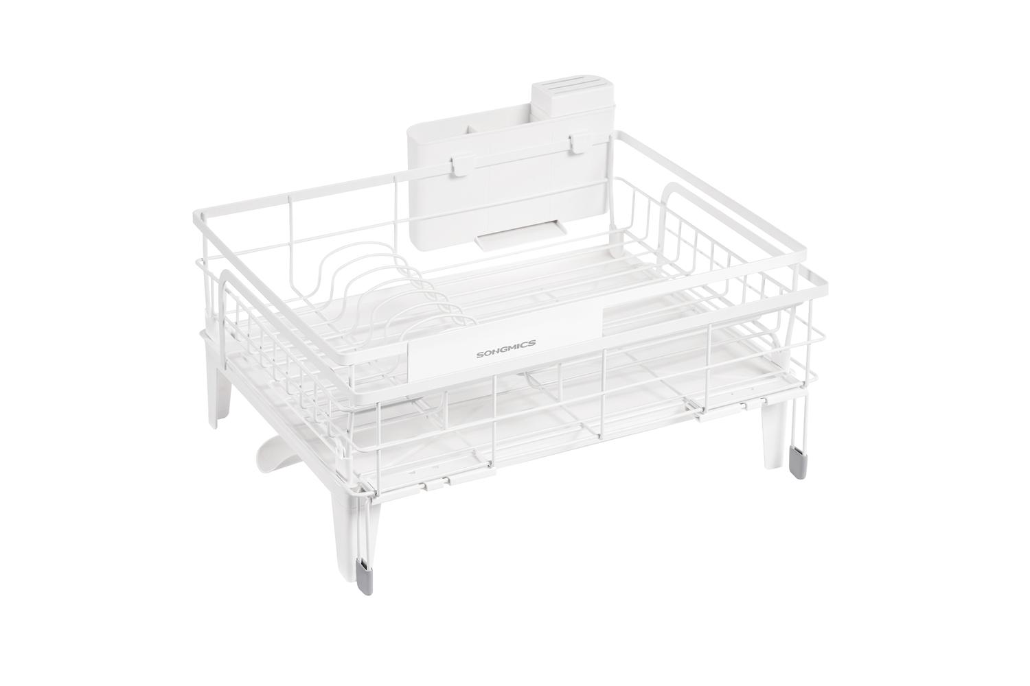 Songmics Dish Rack | Steel And Plastic | Adjustable Size