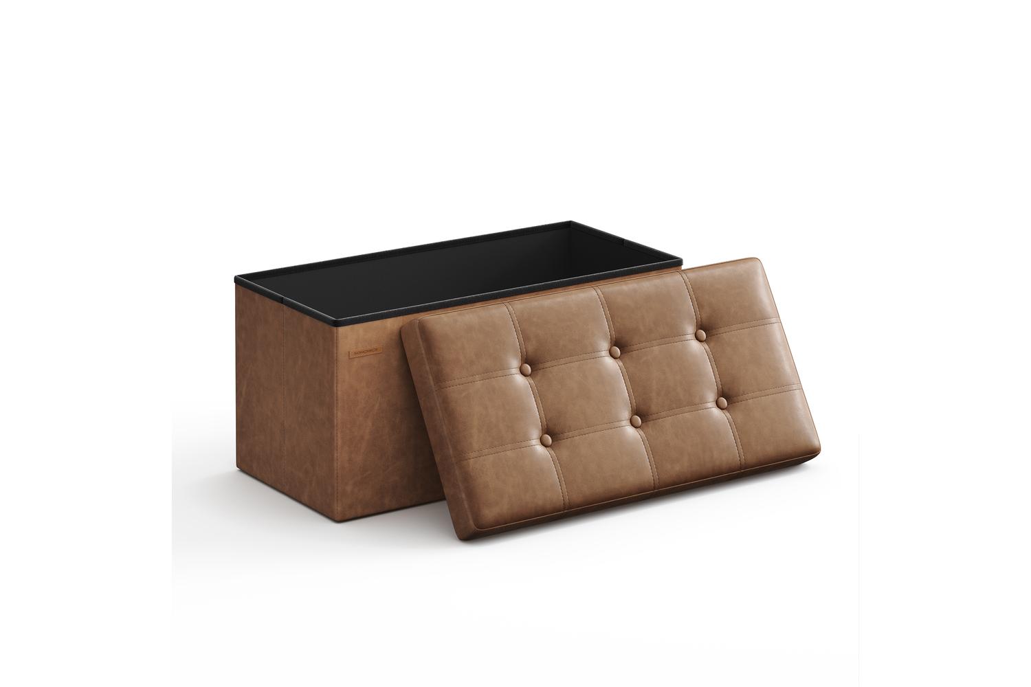 Storage Ottoman | Storage Bench | Synthetic Leather | 76cm