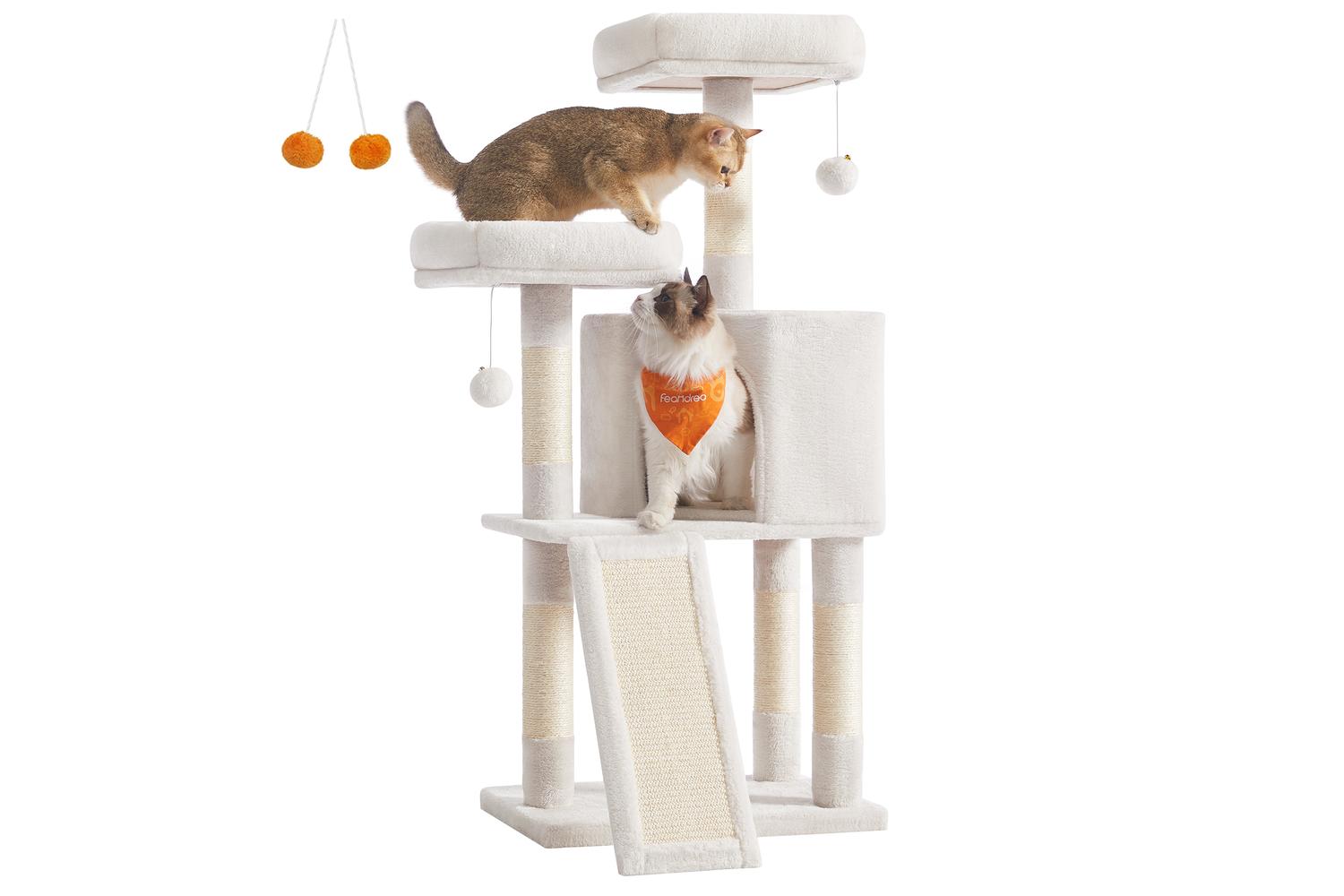 Cat Tree | Cat Tower | Particleboard Plush Sisal | 115 Cm