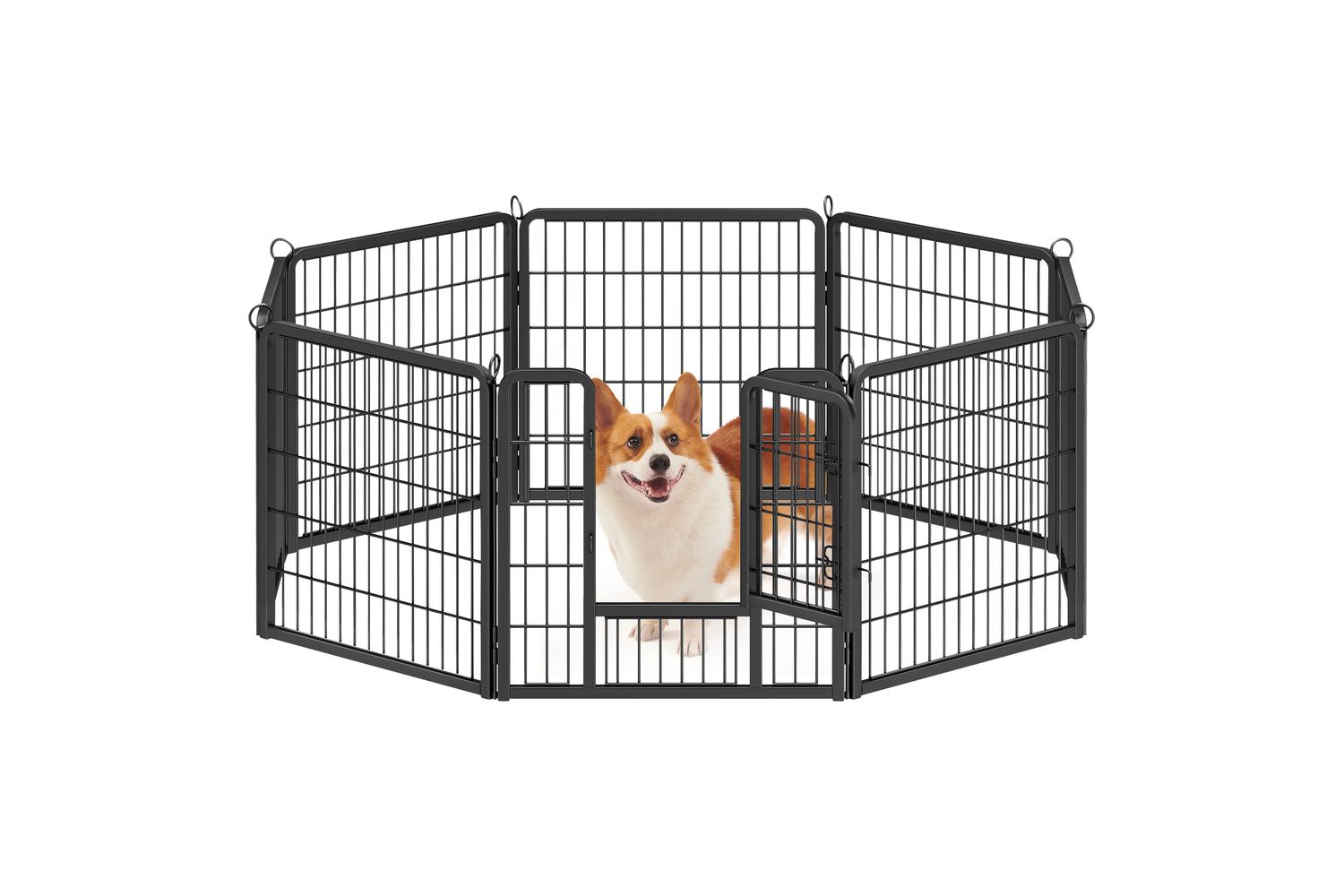 Eight Fences Pet Playpen | Pet Fencing And Containment Systems | Steel | 60 X 60 Cm Panels