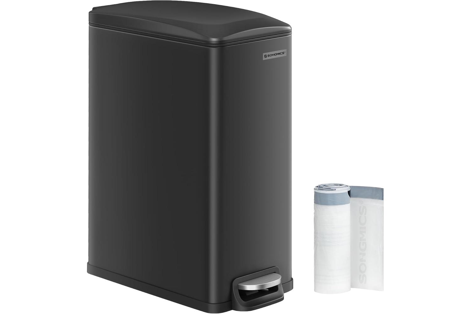 Songmics Trash Can | Rubbish Bin | Steel | 50 L