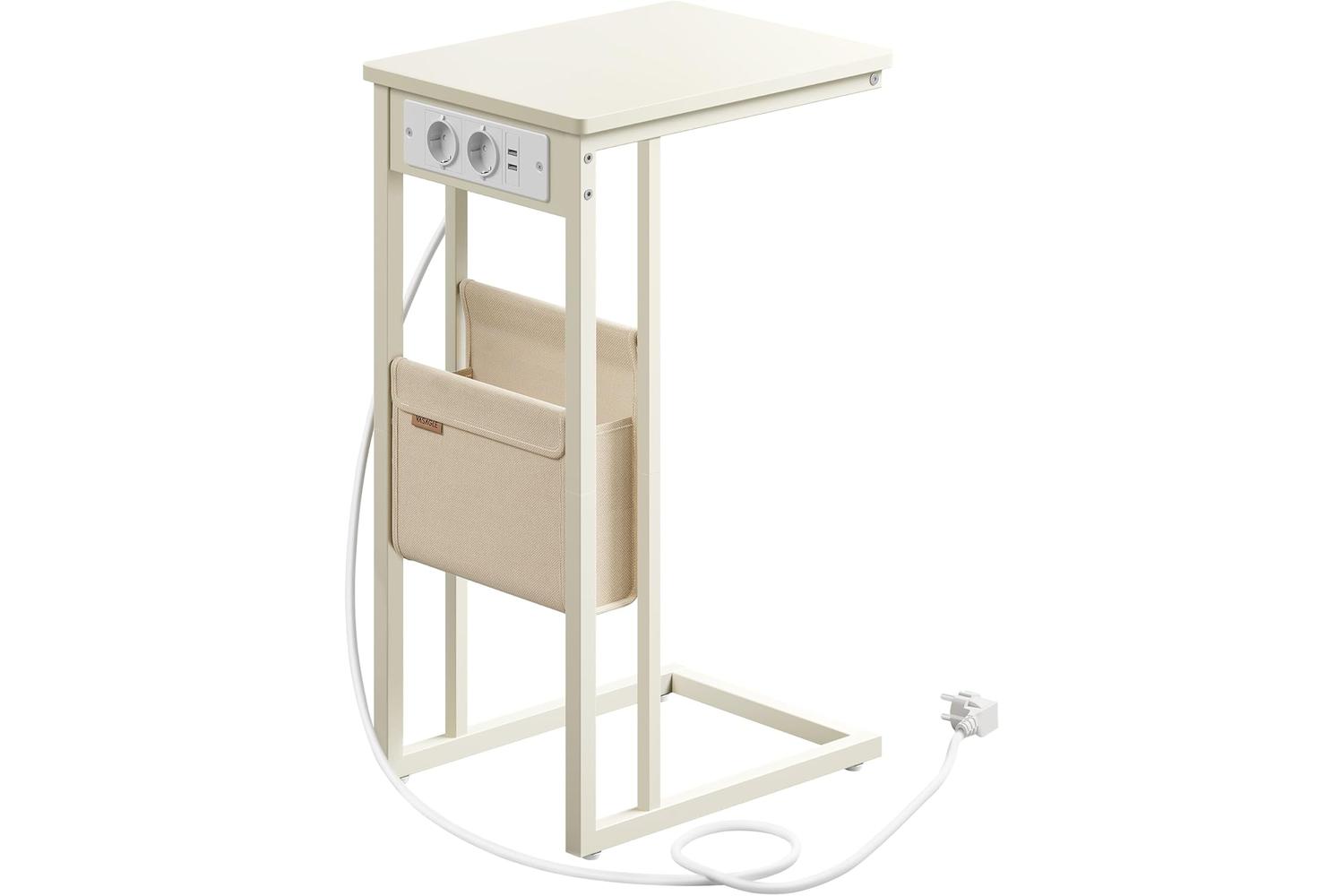 Vasagle End Table | Side Table | Wood Chipboard And Steel | 30 X 40 X 62 Cm