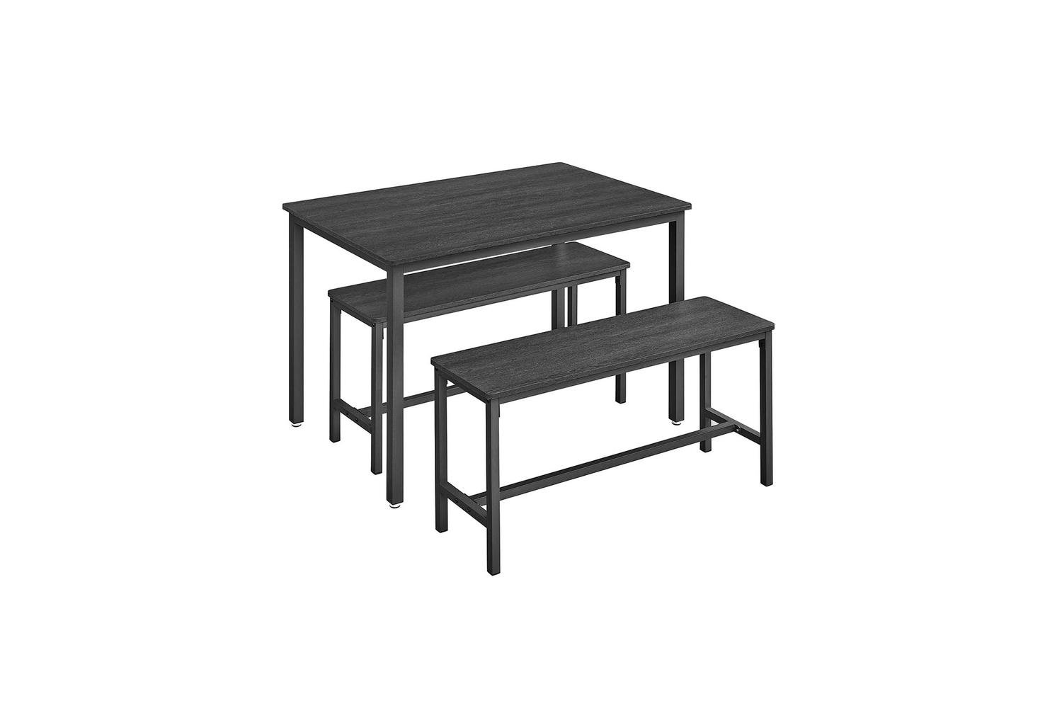 Vasagle Dining Table Set | Chipboard And Steel | 70 X 110 Cm