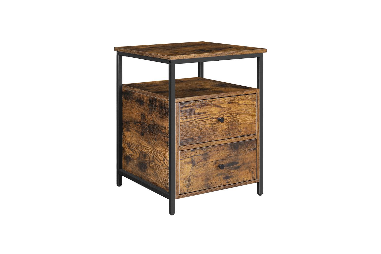 Vasagle End Table | Side Table | Particleboard And Steel | 45 X 45 X 60 Cm