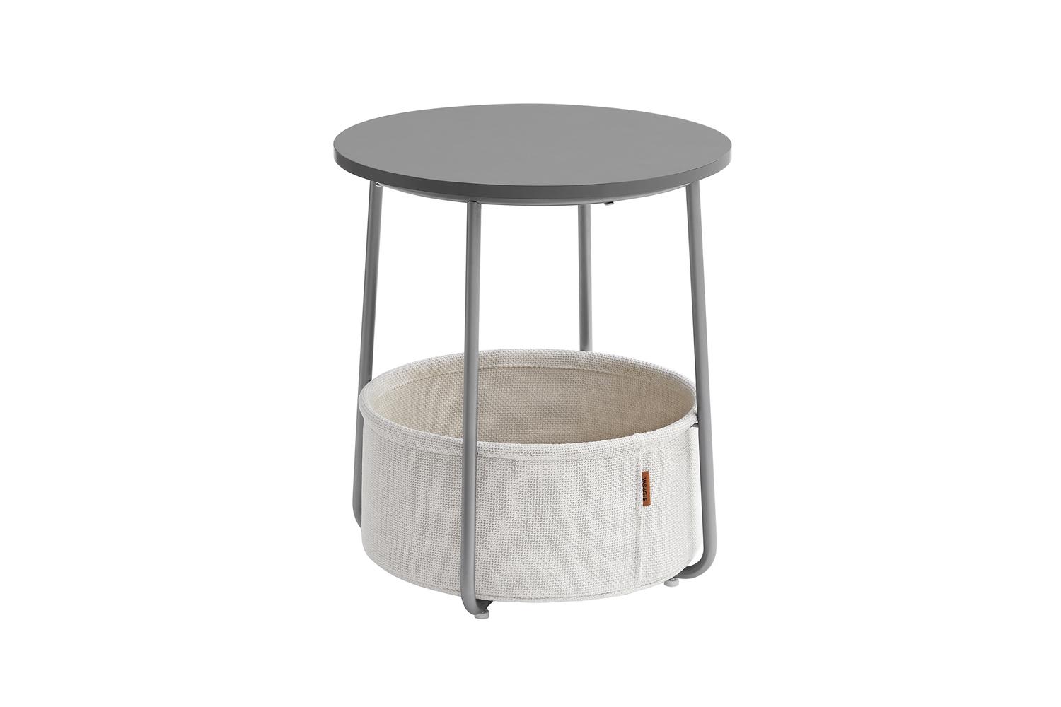 Vasagle End Table | Side Table | Chipboard And Steel | 45 X 50 Cm