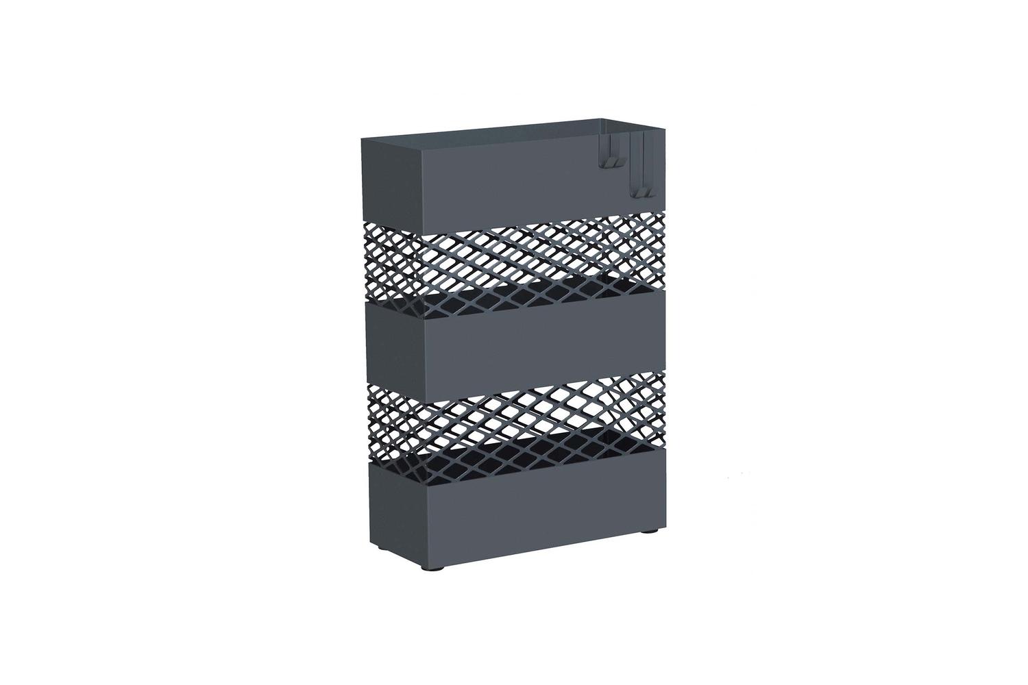 Songmics Umbrella Holder | Powder-coated Steel | Anthracite Grey | 28 X 12 X 41 Cm