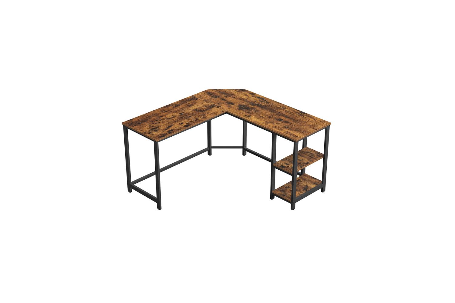 Computer Desk | Home Office Desk | Particleboard And Steel | 138 X 138 Cm