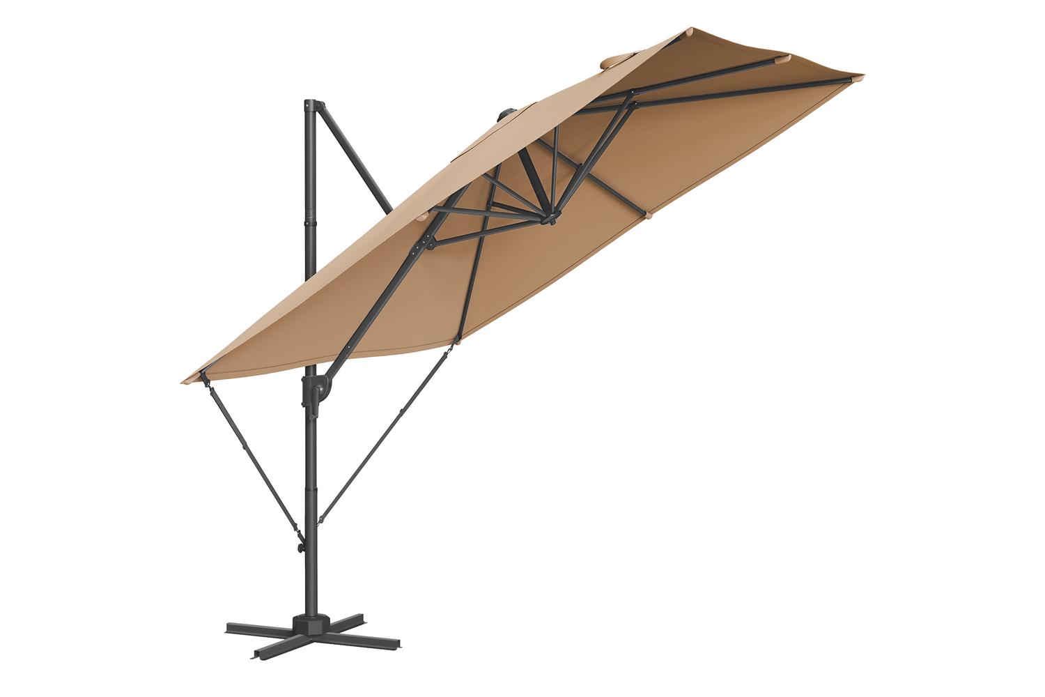Patio Umbrella | Outdoor Parasol | Polyester Canopy | 270 X 270 Cm