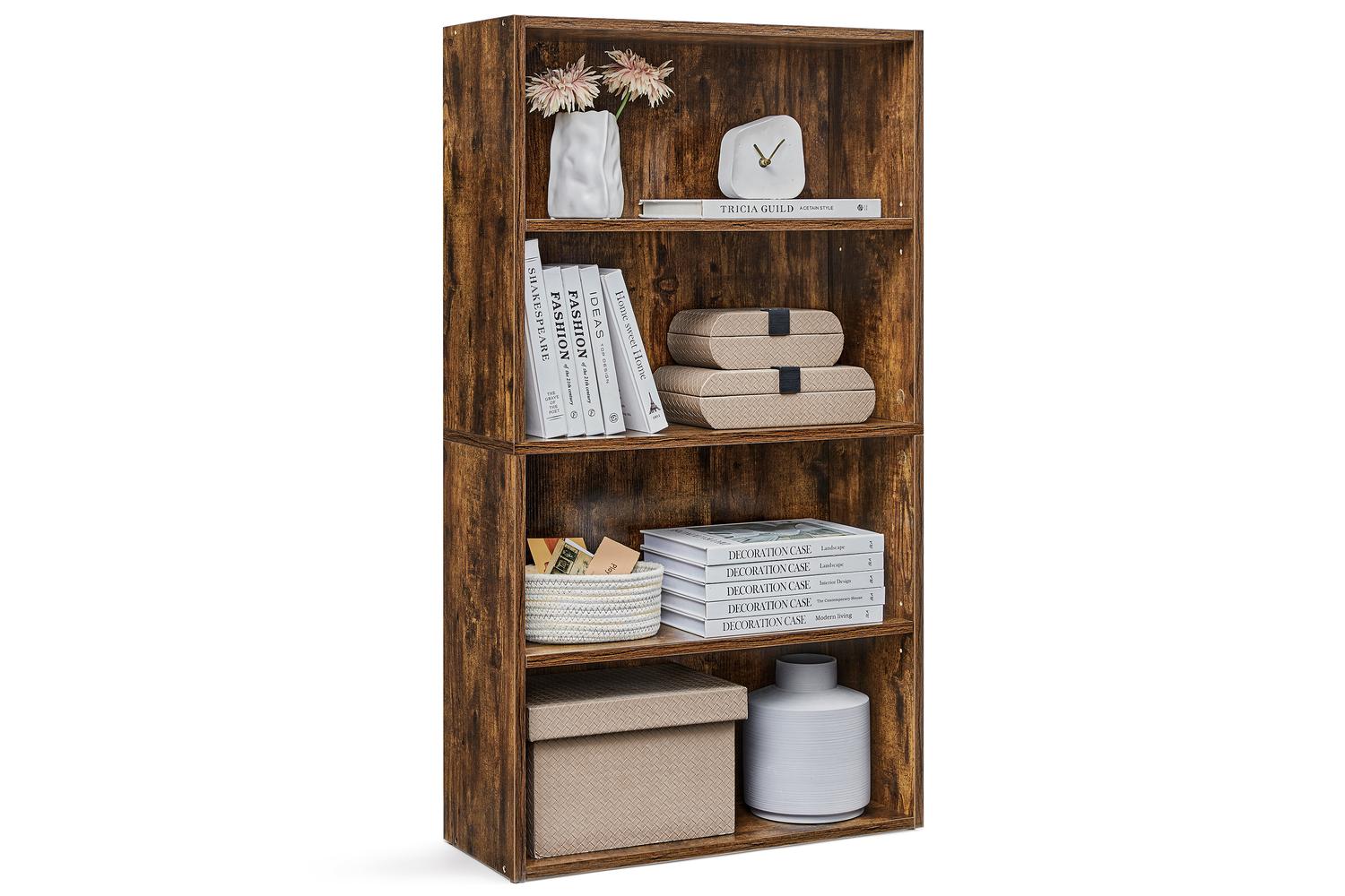Vasagle Bookcase | Open Storage | Particleboard | 24 X 60 X 107.7 Cm