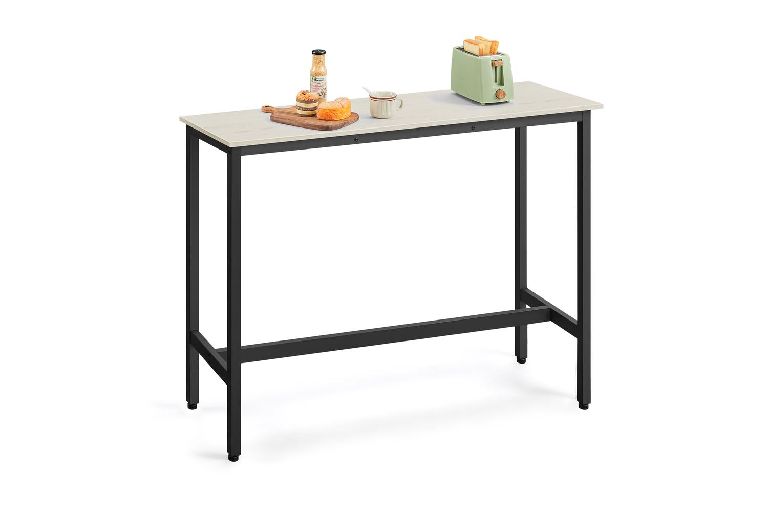 Vasagle Bar Table | Industrial Style | Alloy Steel & Wood Chipboard | 120 X 90 X 40 Cm