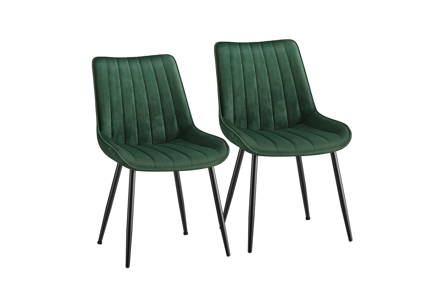 Dining Chair | Dining Chair | Velvet | Green-ink Black