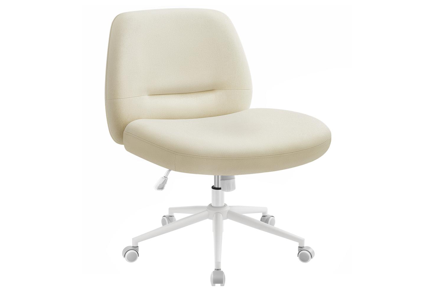 Office Chair | Office Chair | Cotton-linen Fabric | Extra Wide Seat