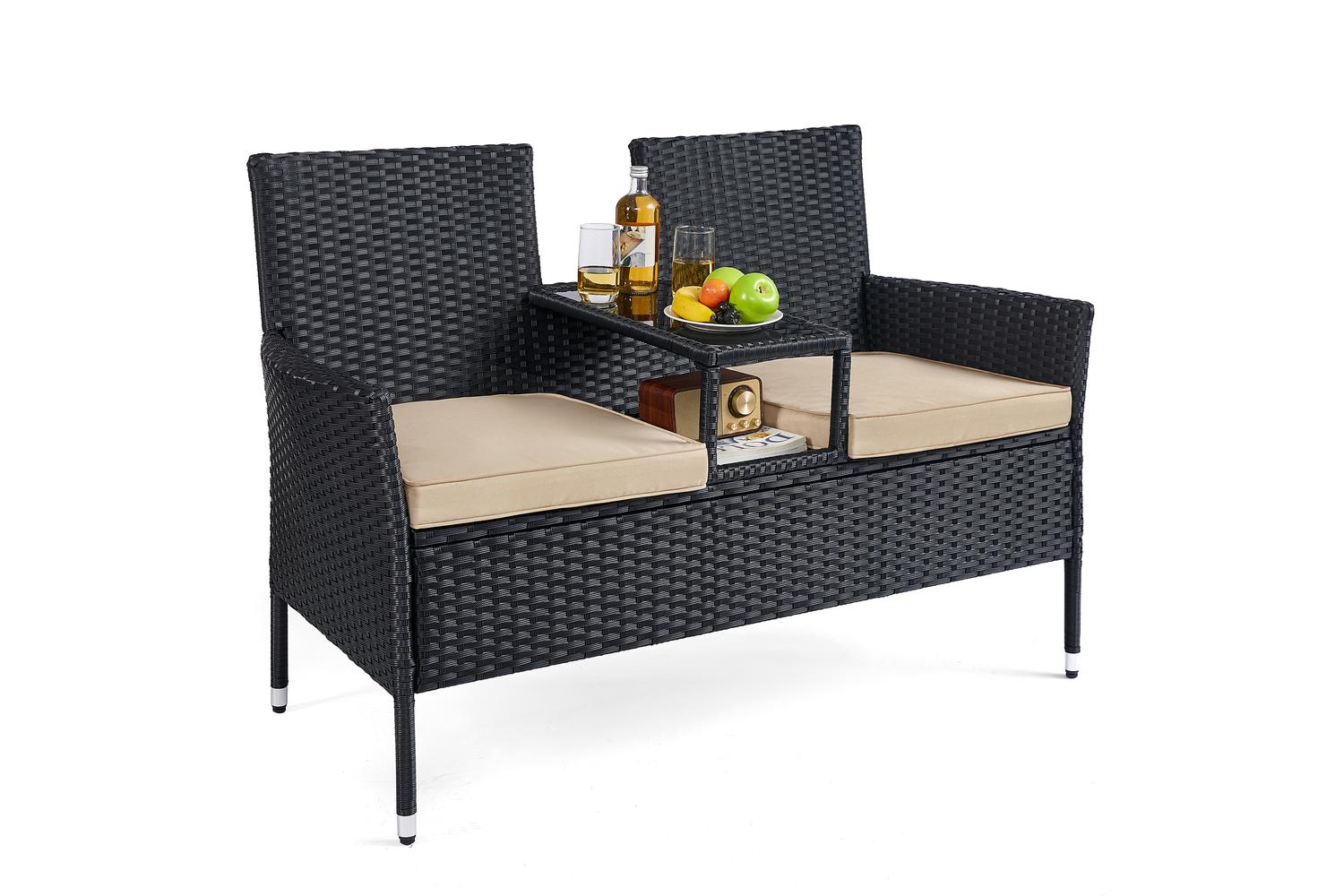 Garden Furniture Set | Outdoor Lounge Set | Polyrattan | Compact