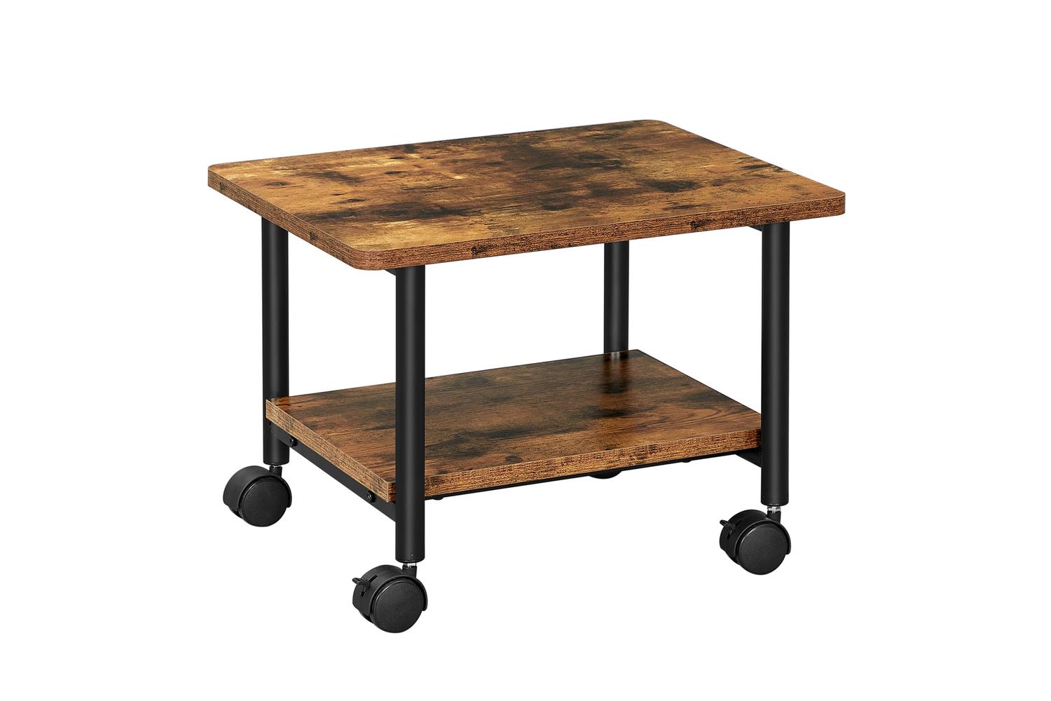 Vasagle Printer Stand | Home Office Furniture | Particleboard And Steel | 48.5 X 40.5 Cm