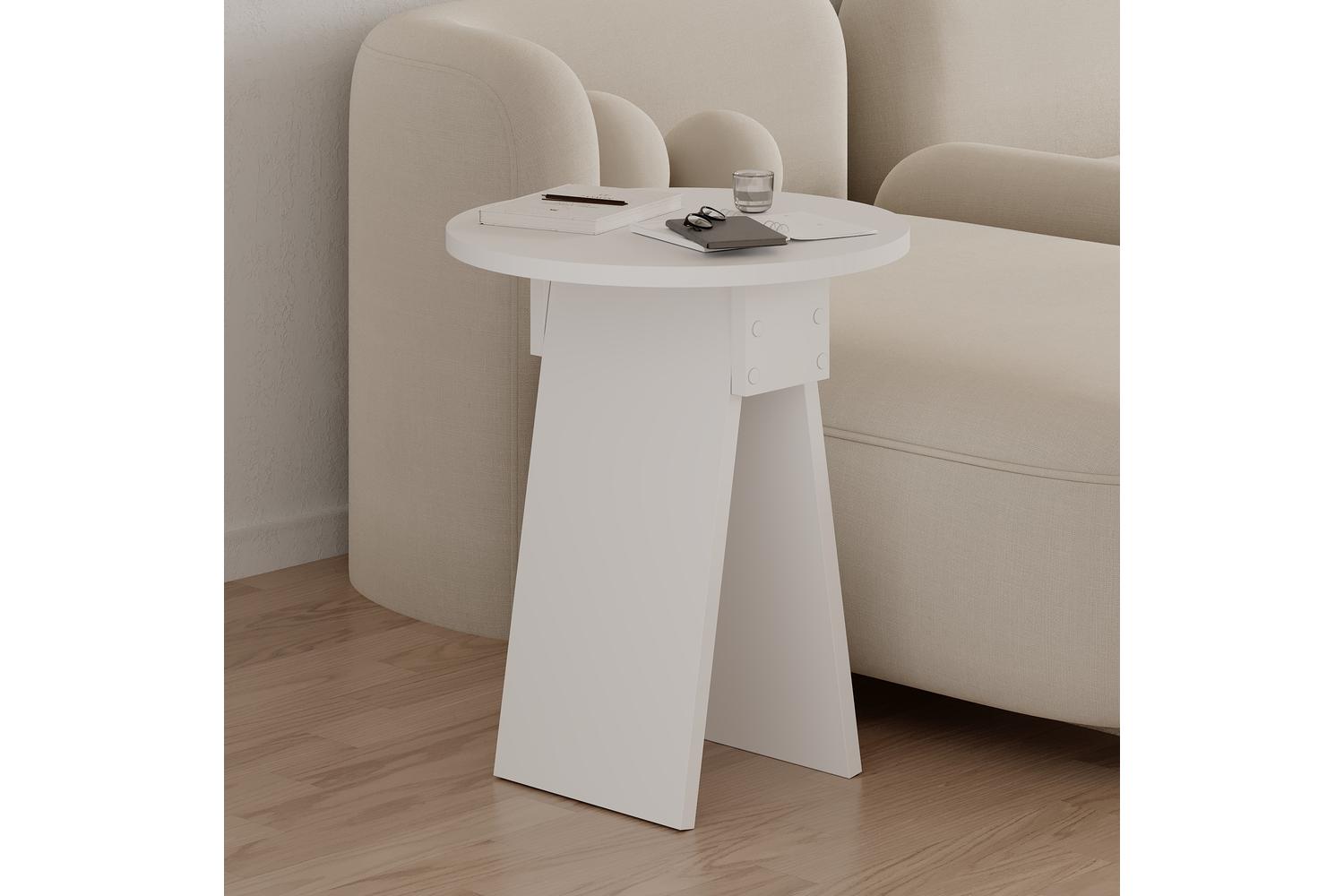 Decortie Modern Chen Side Table | Side Table | Engineered Wood | 42x42x50cm