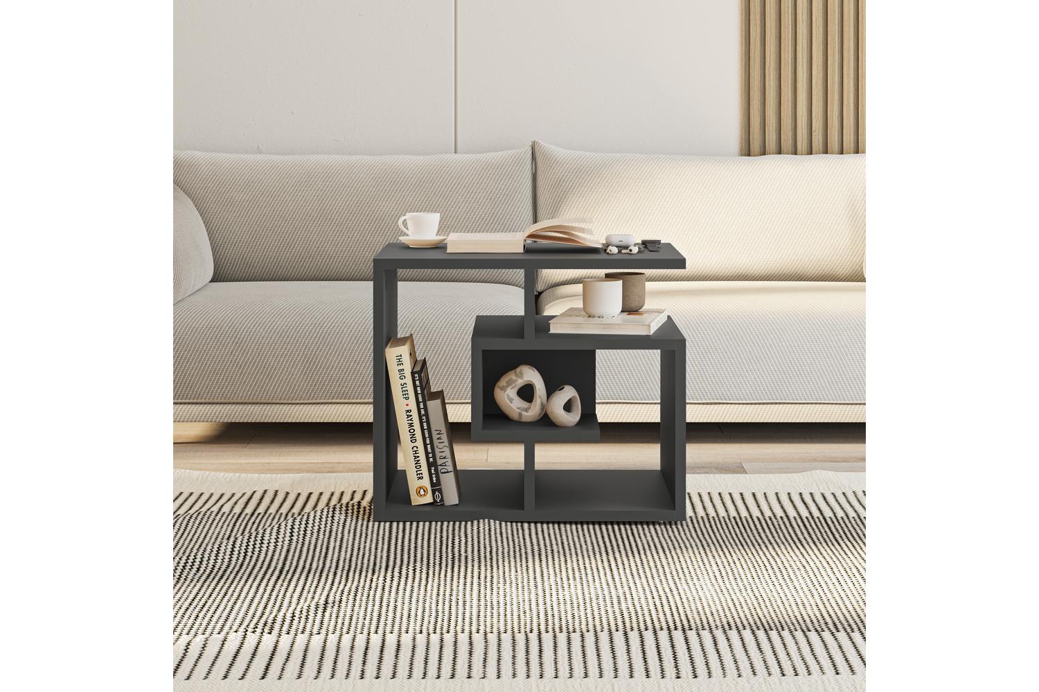 Decortie Labirent Coffee Table | Modern | Anthracite Grey | H 45cm