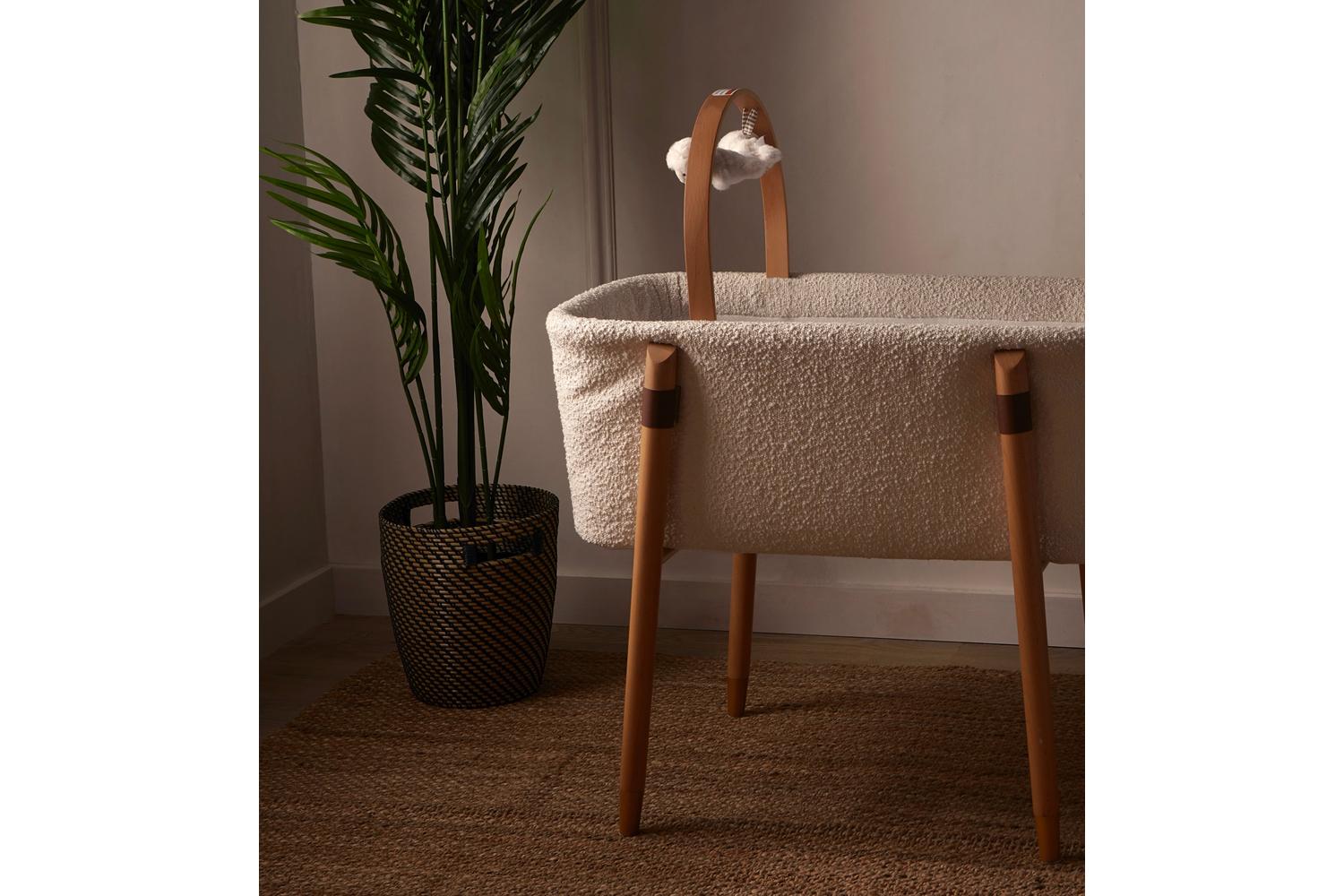 Baby Elegance Vola Crib | Baby Cot Bed | Boucle | White