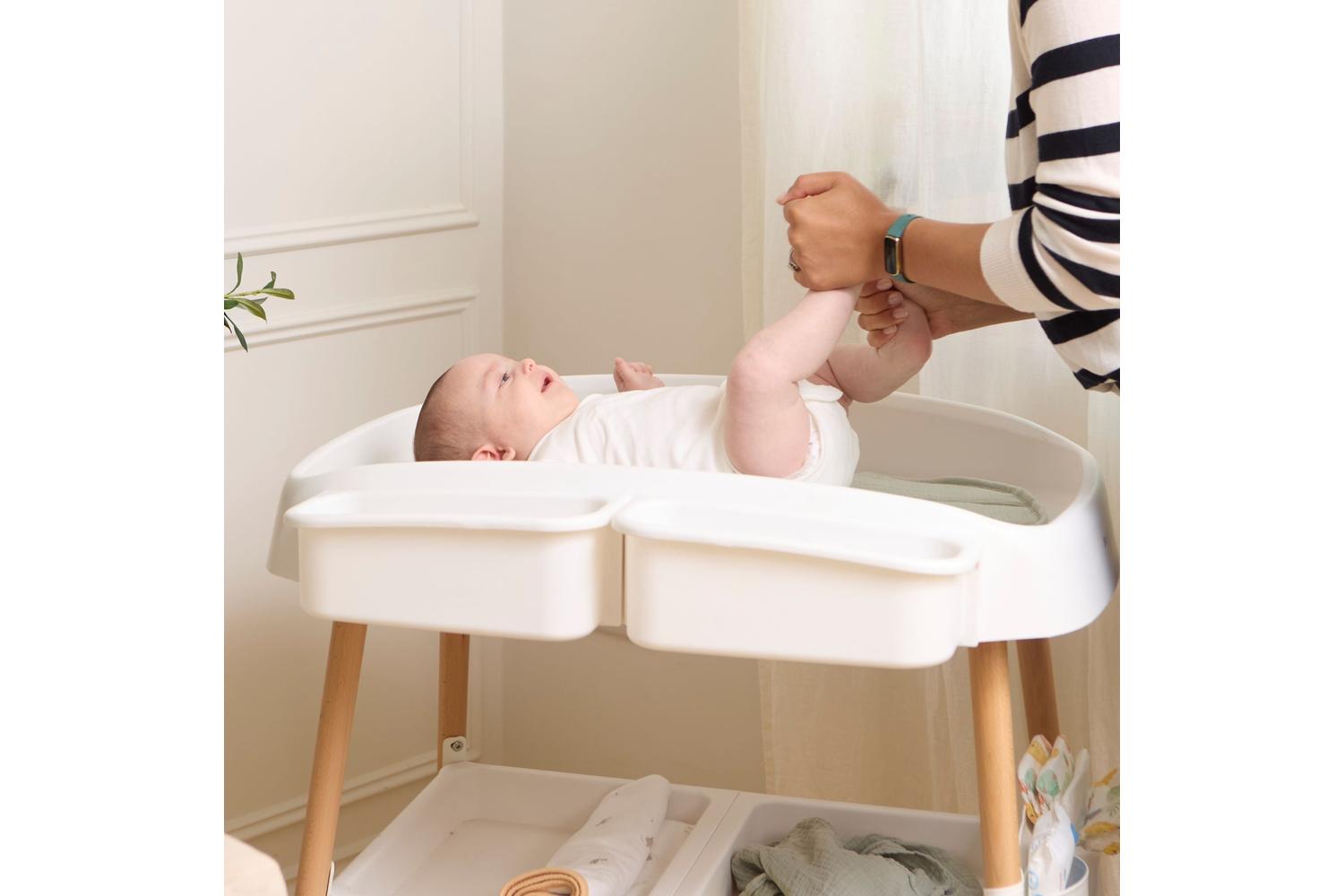 Baby Elegance Vola Changing Unit | Baby Change Table | Beech Wood | White