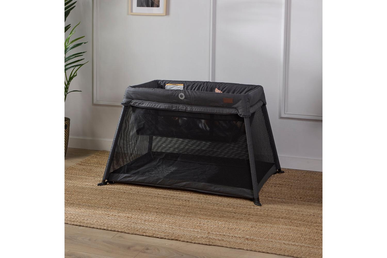 Baby Elegance Air2 Travel Cot Black | Travel Cot | Fabric | Standard Size