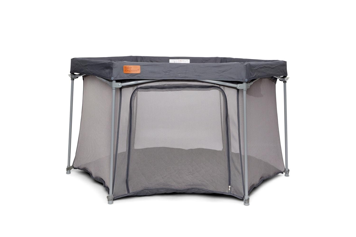 Baby Elegance Foldable Play Pen Grey | Play Pen | Fabric