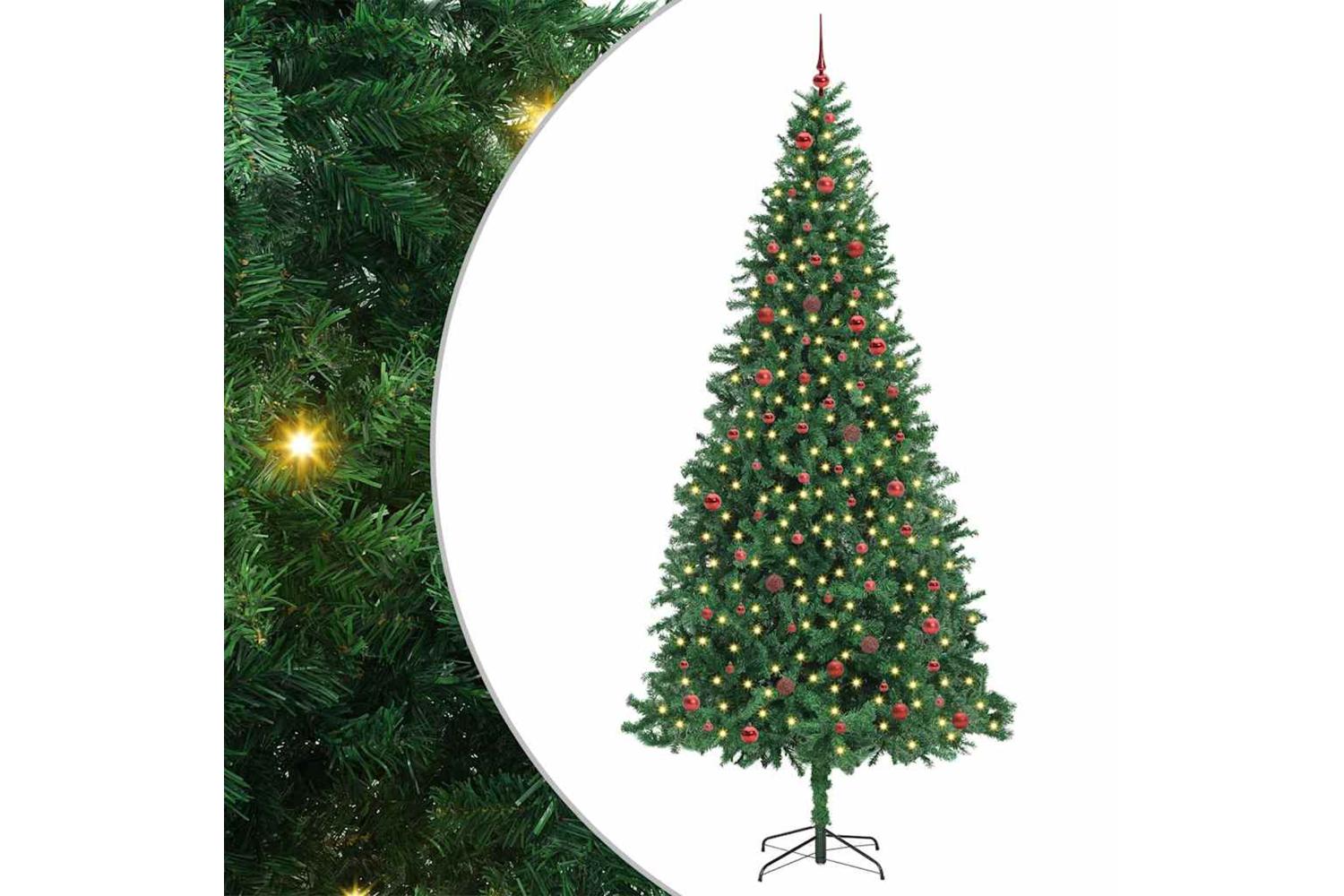 Vidaxl Artificial Christmas Tree With 300 Leds With Stand Green 300 Cm