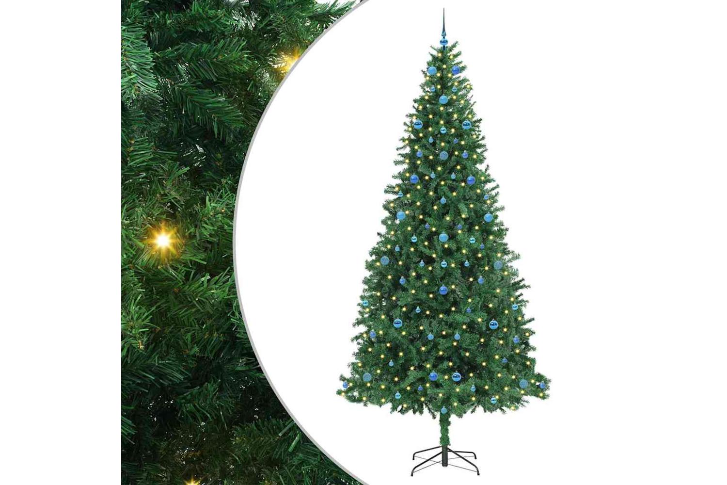 Vidaxl Artificial Christmas Tree With 300 Leds With Stand Green 300 Cm