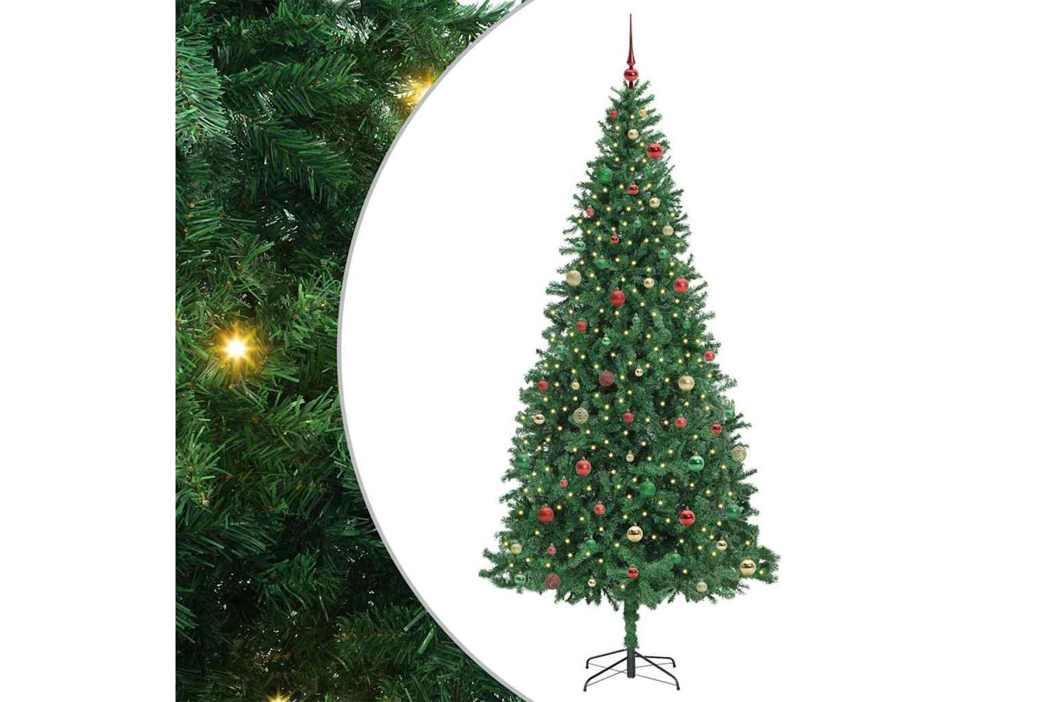 Vidaxl Artificial Christmas Tree With 300 Leds With Stand Green 300 Cm