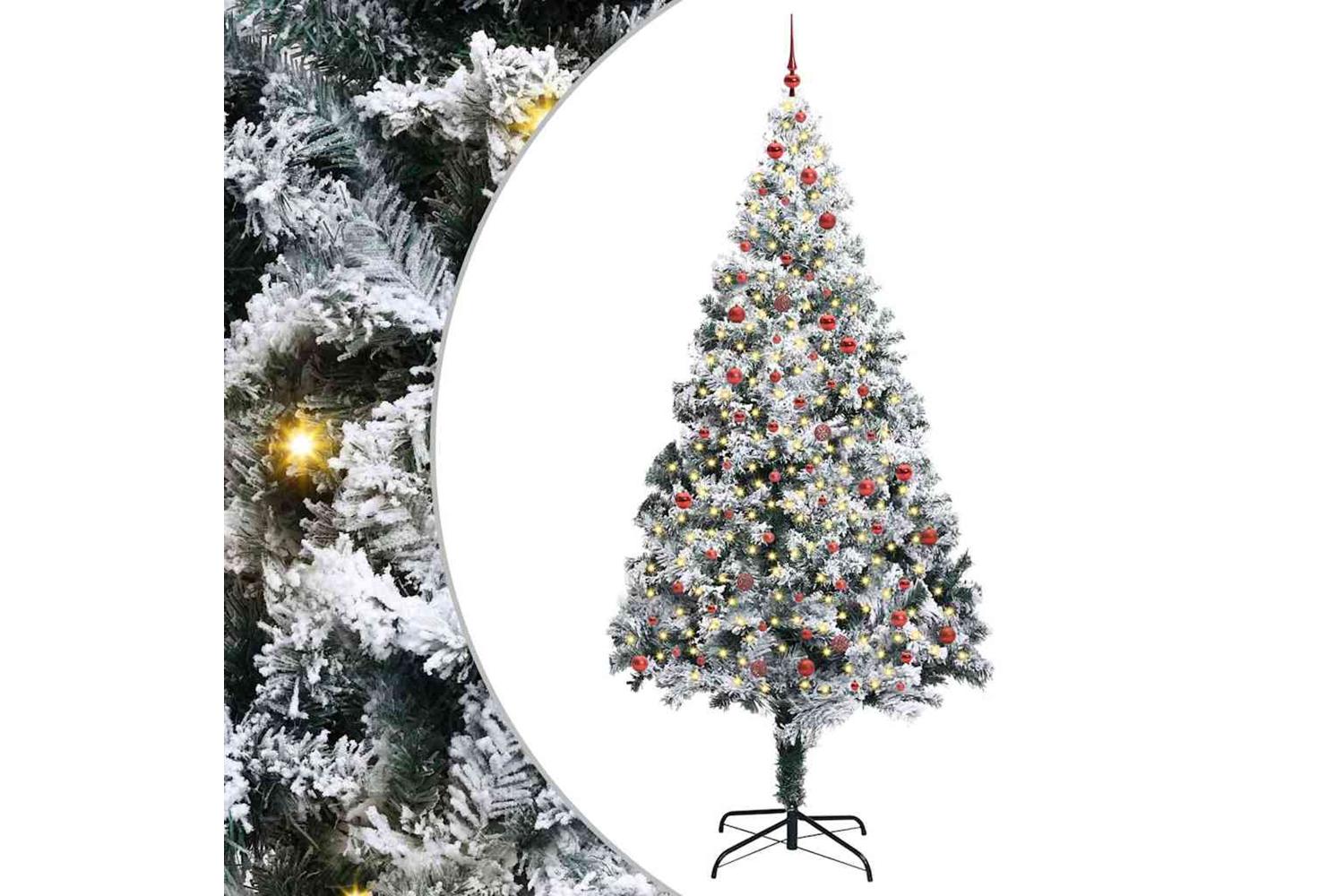 Vidaxl Christmas Tree With 300 Leds With Stand White 300 Cm Pvc