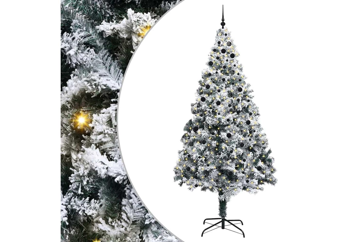 Vidaxl Christmas Tree With 300 Leds With Stand White 300 Cm Pvc