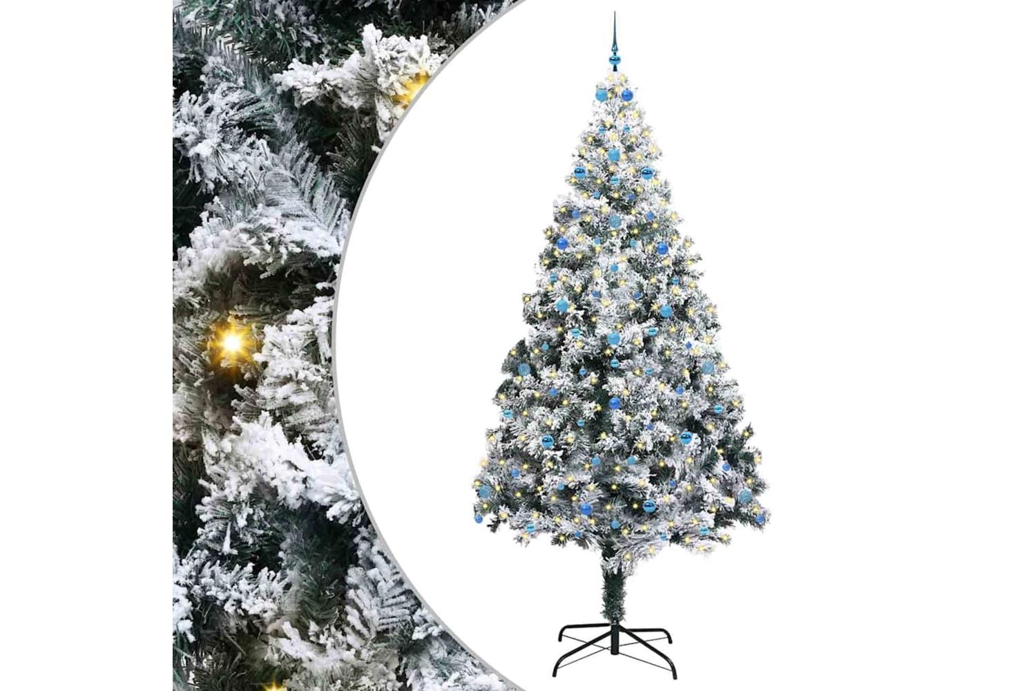 Vidaxl Christmas Tree With 300 Leds With Stand White 300 Cm Pvc