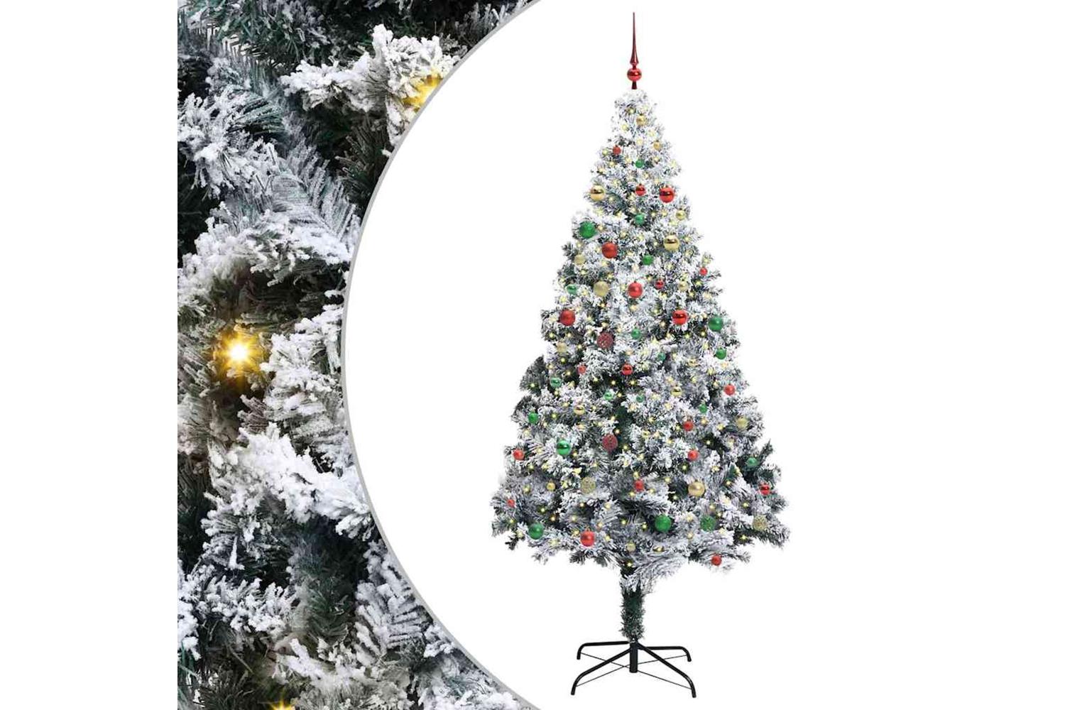 Vidaxl Christmas Tree With 300 Leds With Stand White 300 Cm Pvc