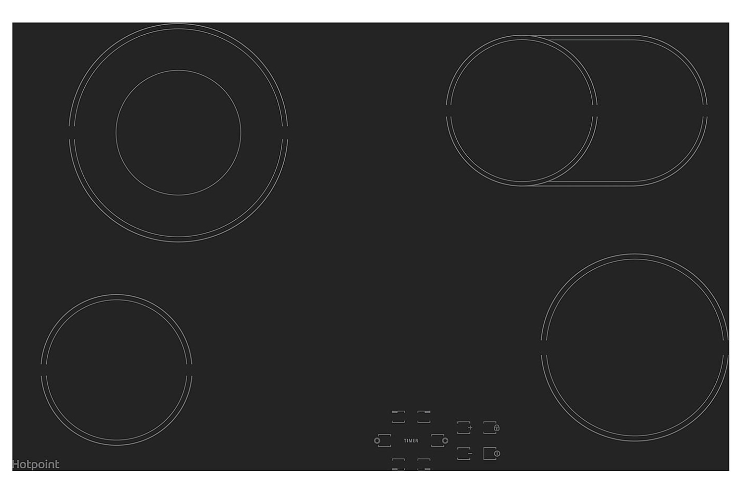 Hotpoint 77cm Electric Ceramic Hob | HR724BH