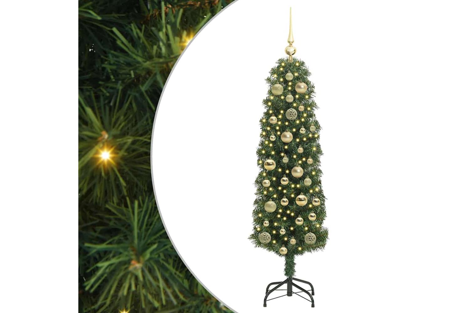 Vidaxl Artificial Christmas Tree With 150 Leds With Stand Green 120 Cm