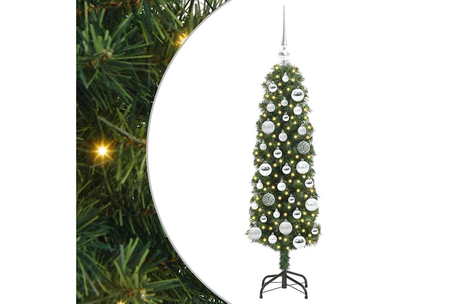 Vidaxl Artificial Christmas Tree With 150 Leds With Stand Green 120 Cm