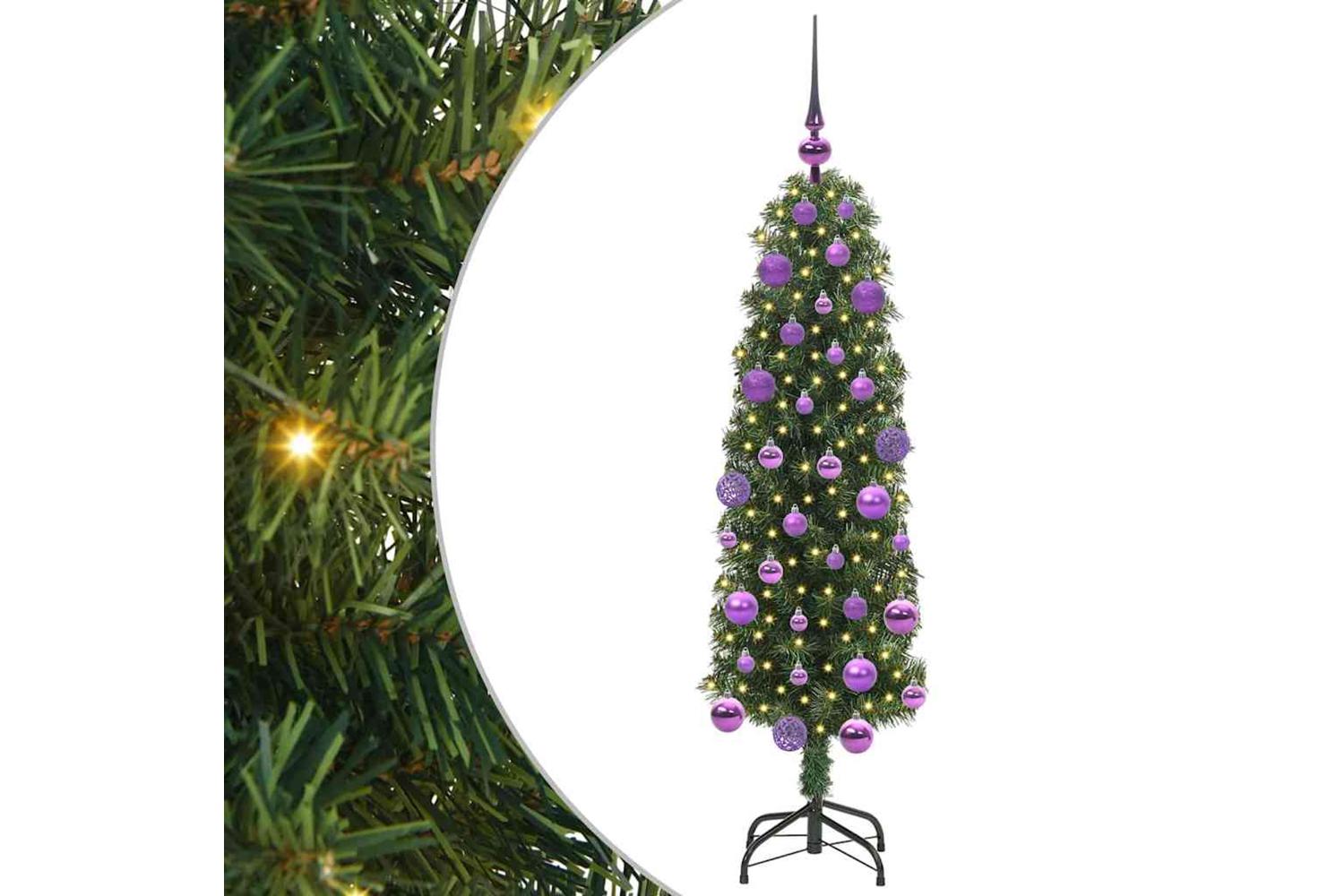 Vidaxl Artificial Christmas Tree With 150 Leds With Stand Green 120 Cm