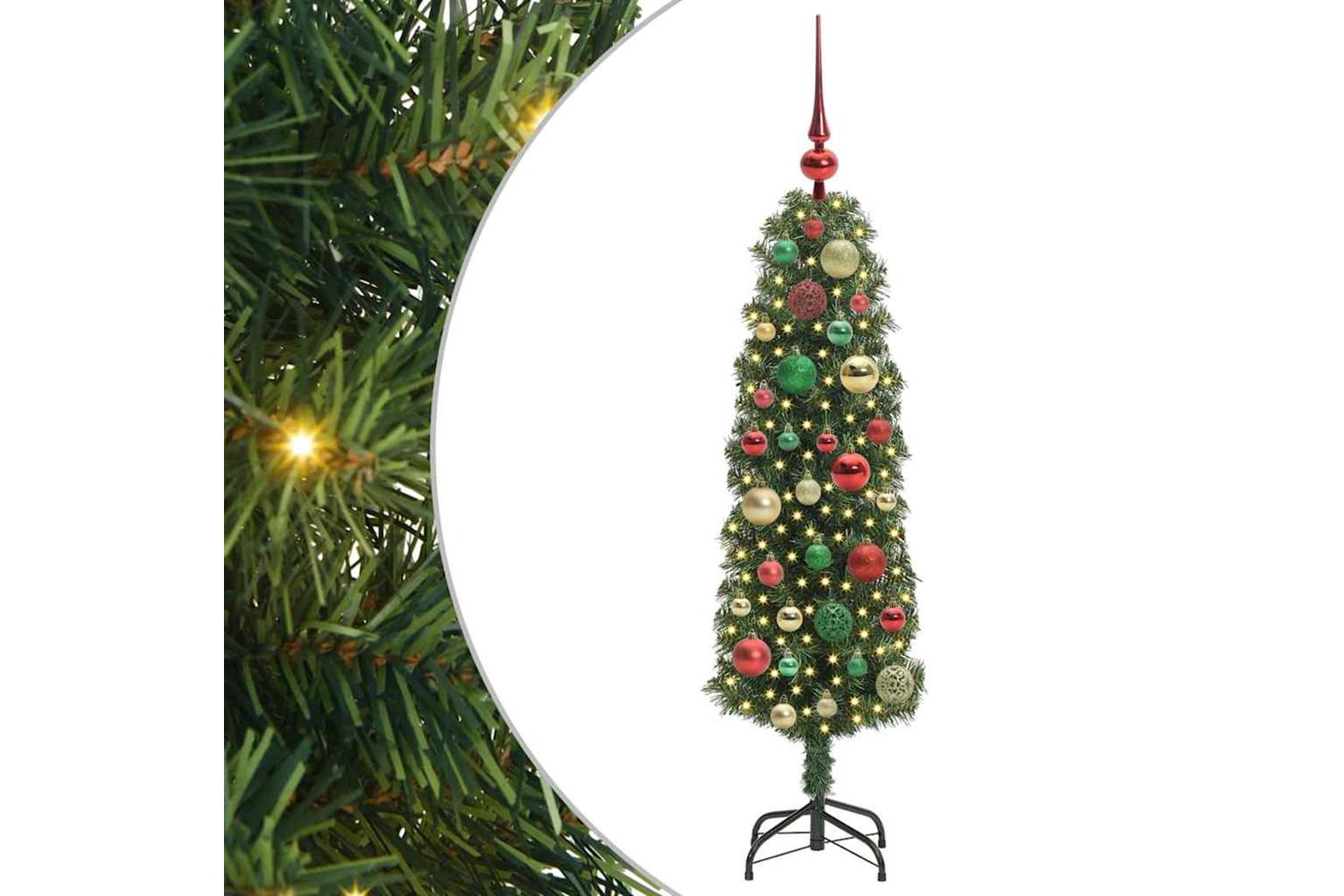 Vidaxl Artificial Christmas Tree With 150 Leds With Stand Green 120 Cm