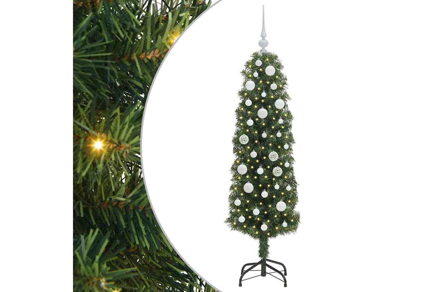 Vidaxl Artificial Christmas Tree With 150 Leds With Stand Green 150 Cm