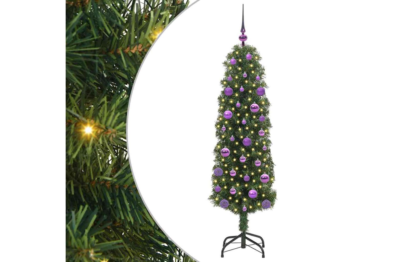 Vidaxl Artificial Christmas Tree With 150 Leds With Stand Green 150 Cm