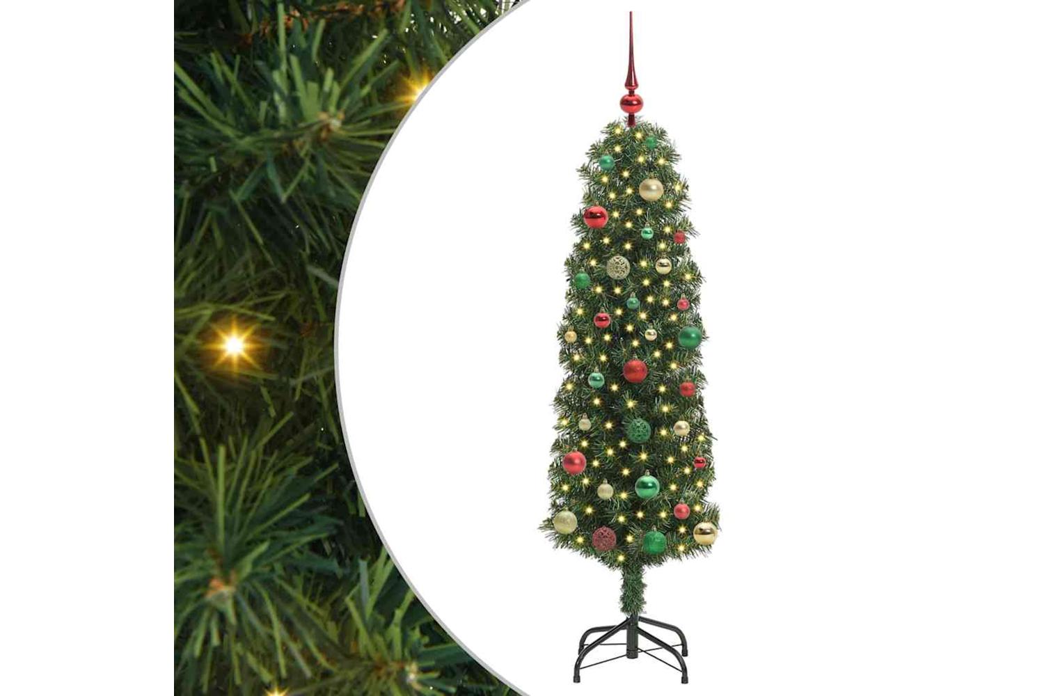 Vidaxl Artificial Christmas Tree With 150 Leds With Stand Green 150 Cm
