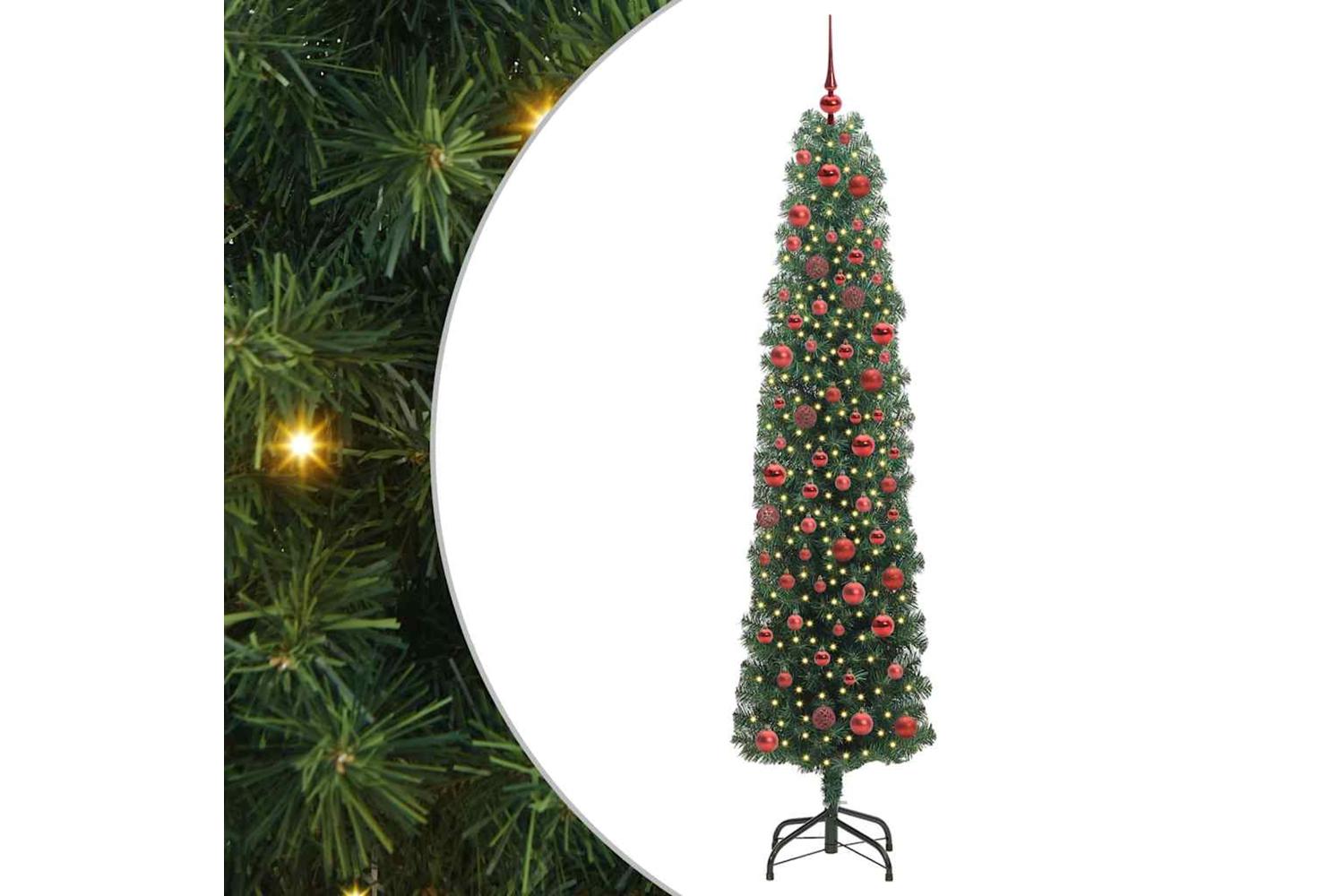 Vidaxl Artificial Christmas Tree With 300 Leds With Stand Green 180 Cm