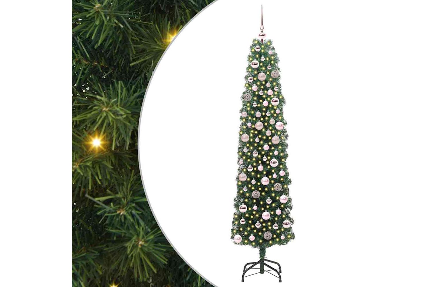 Vidaxl Artificial Christmas Tree With 300 Leds With Stand Green 180 Cm