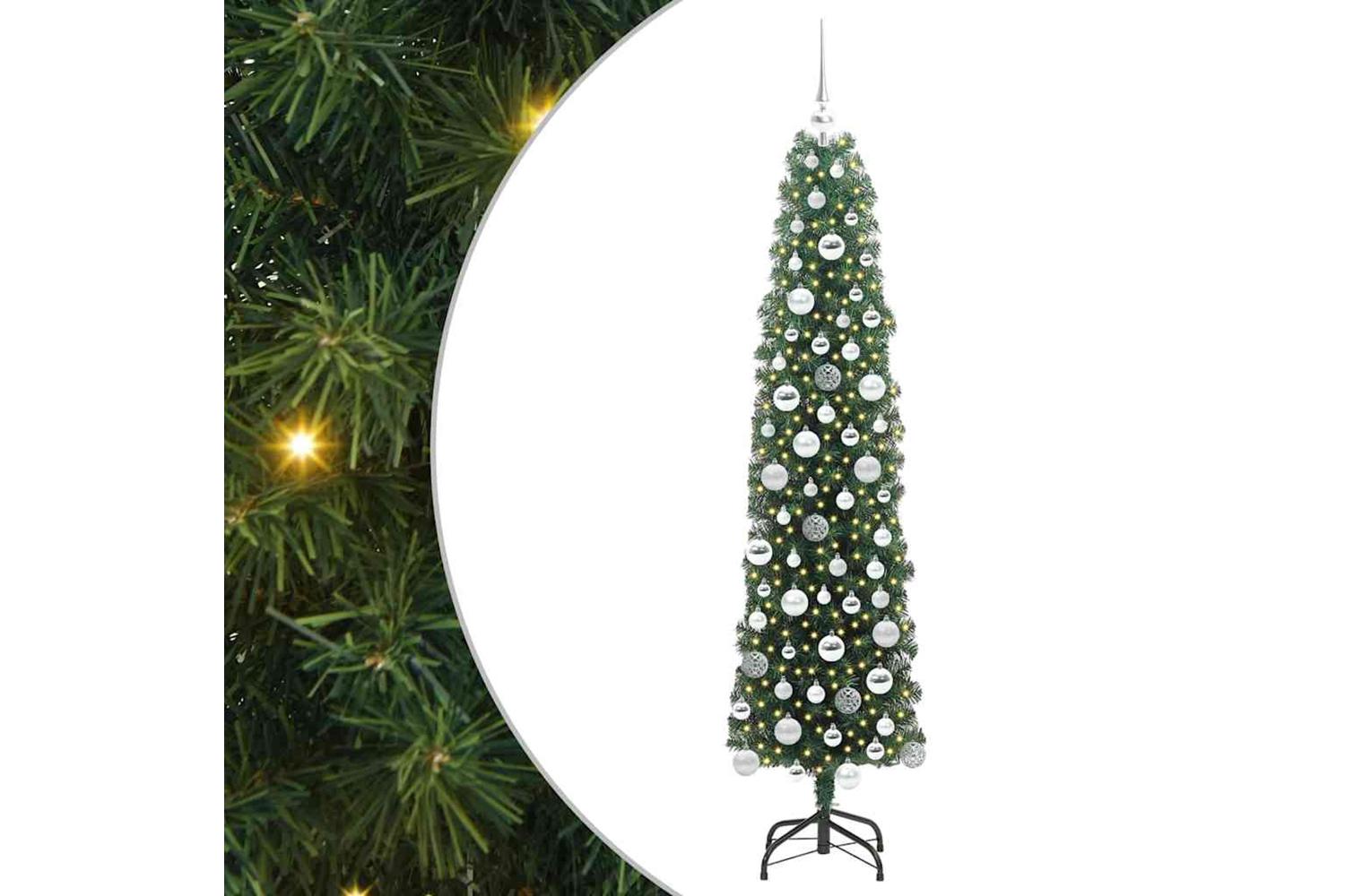 Vidaxl Artificial Christmas Tree With 300 Leds With Stand Green 180 Cm