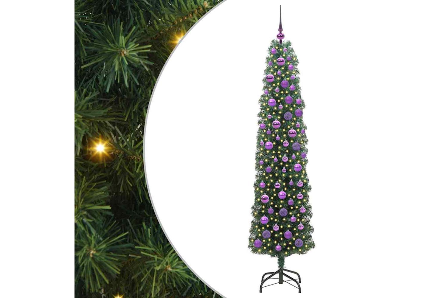 Vidaxl Artificial Christmas Tree With 300 Leds With Stand Green 180 Cm