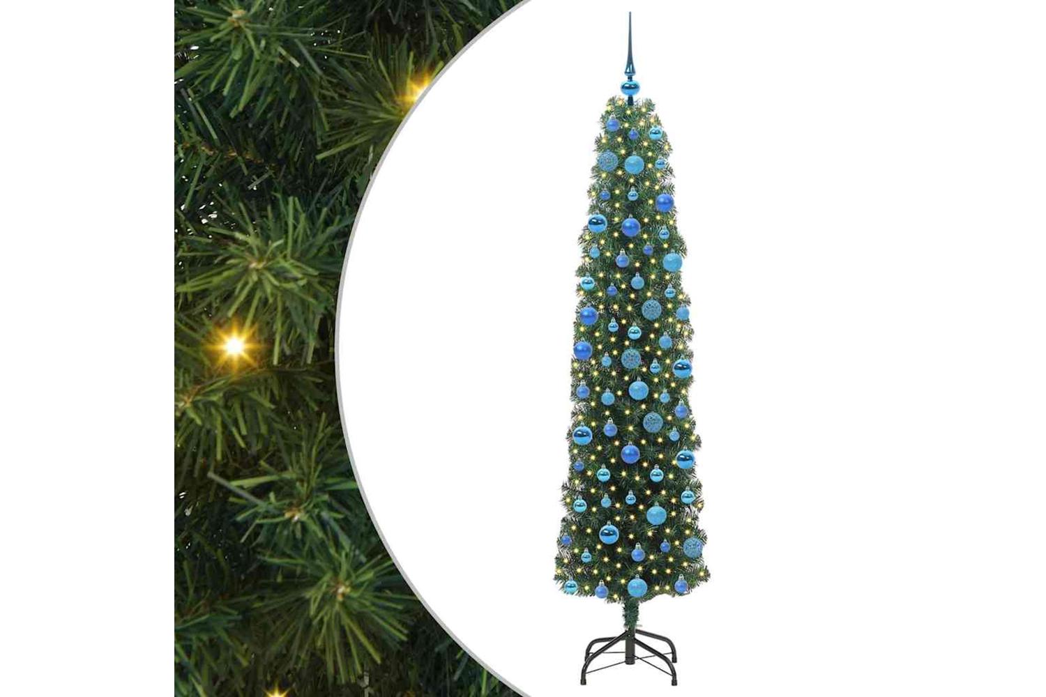 Vidaxl Artificial Christmas Tree With 300 Leds With Stand Green 180 Cm