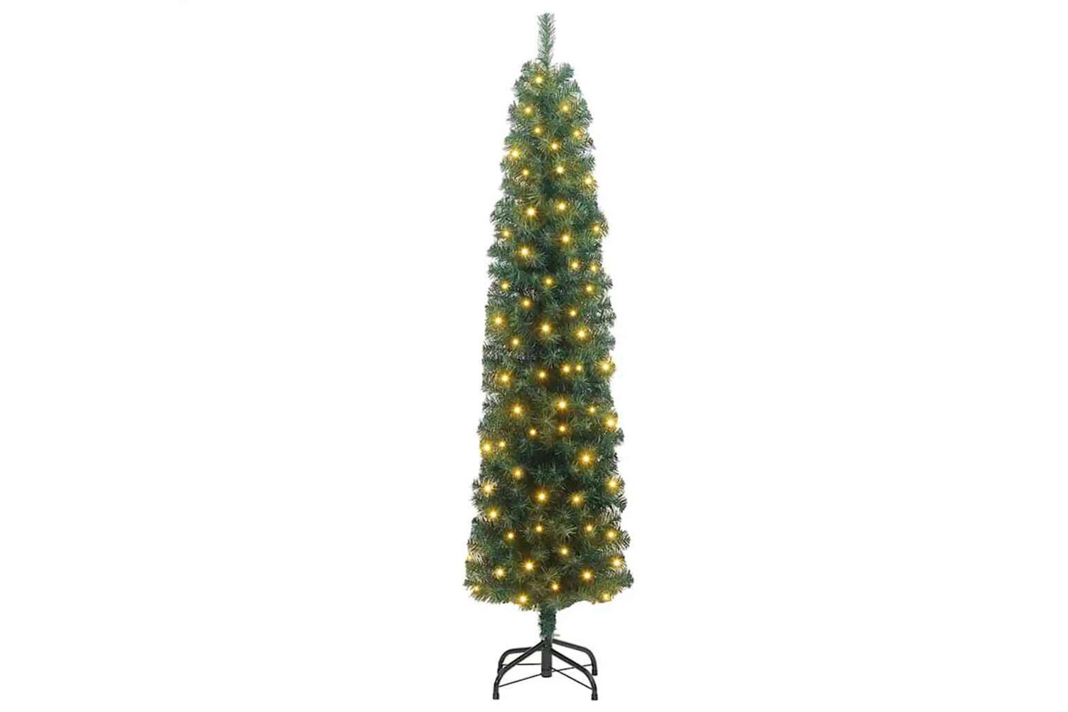 Vidaxl Artificial Christmas Tree With 300 Leds With Stand Green 210 Cm