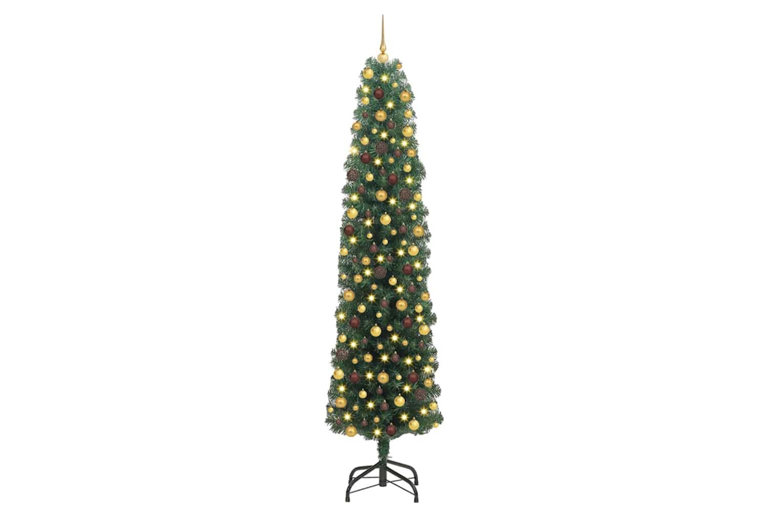 Vidaxl Artificial Christmas Tree With 300 Leds With Stand Green 210 Cm
