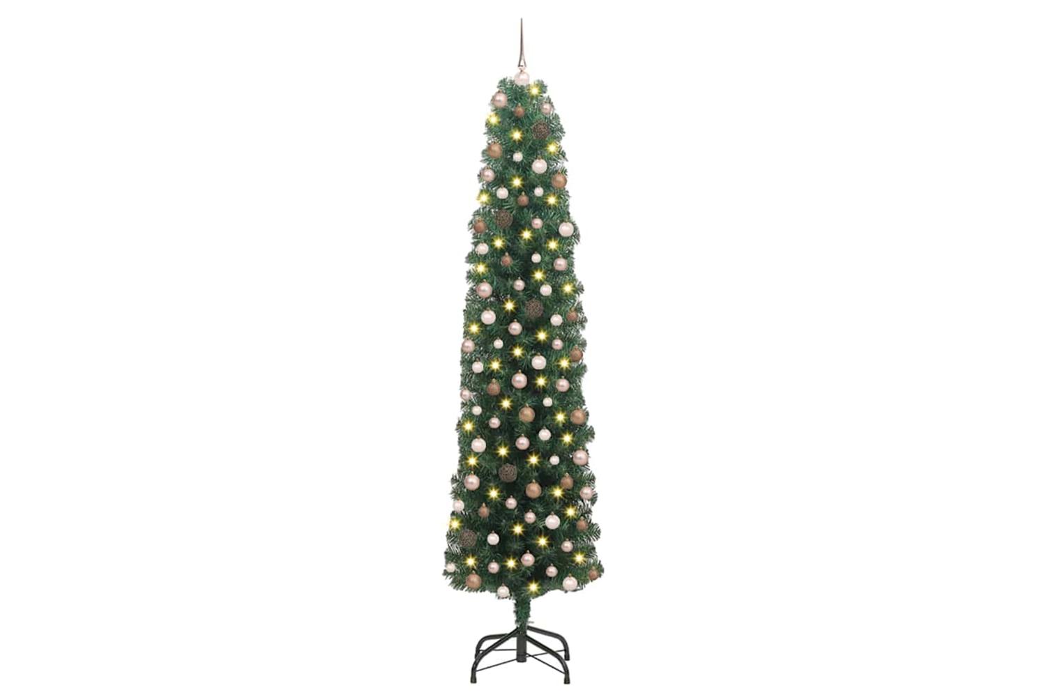Vidaxl Artificial Christmas Tree With 300 Leds With Stand Green 210 Cm
