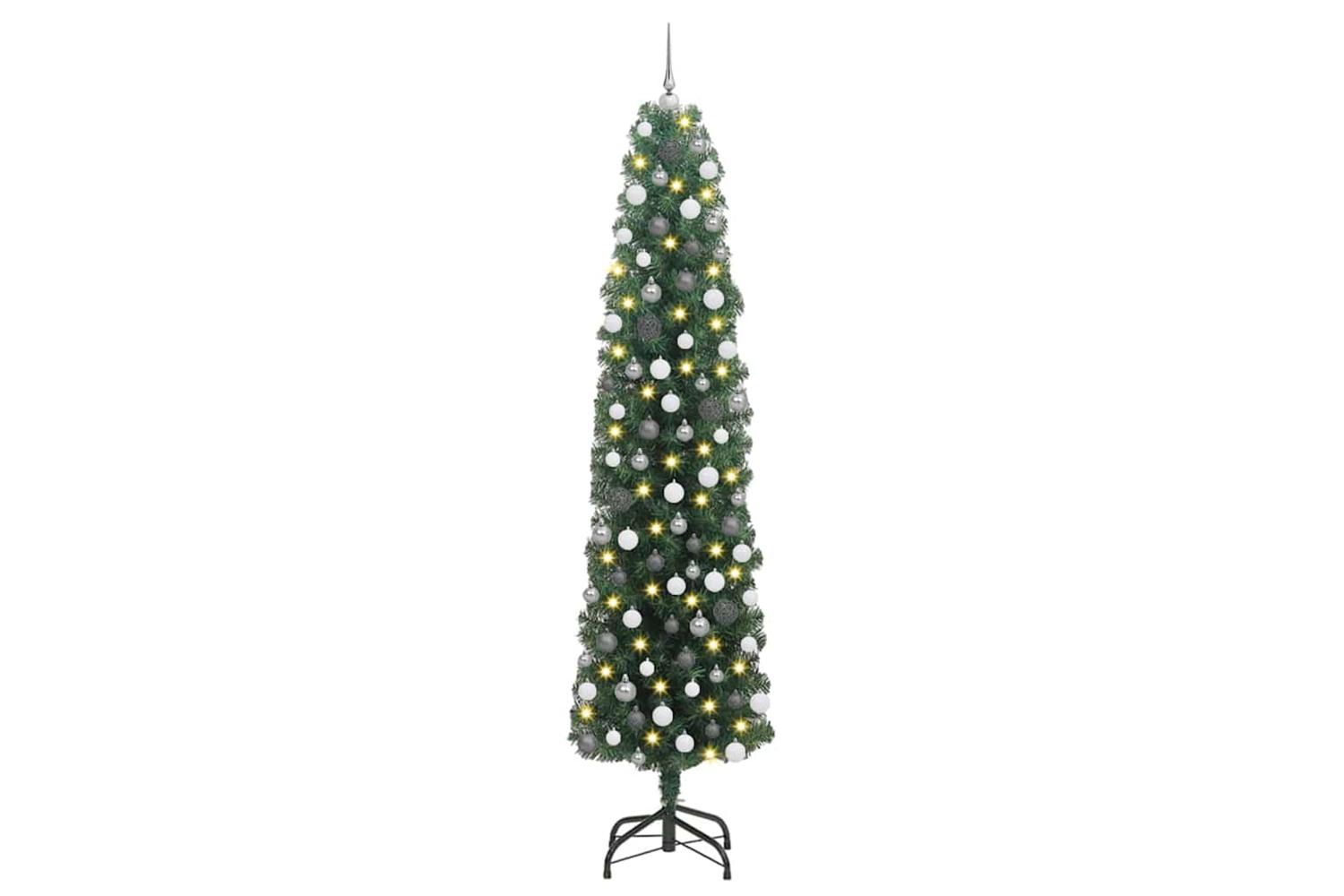 Vidaxl Artificial Christmas Tree With 300 Leds With Stand Green 210 Cm